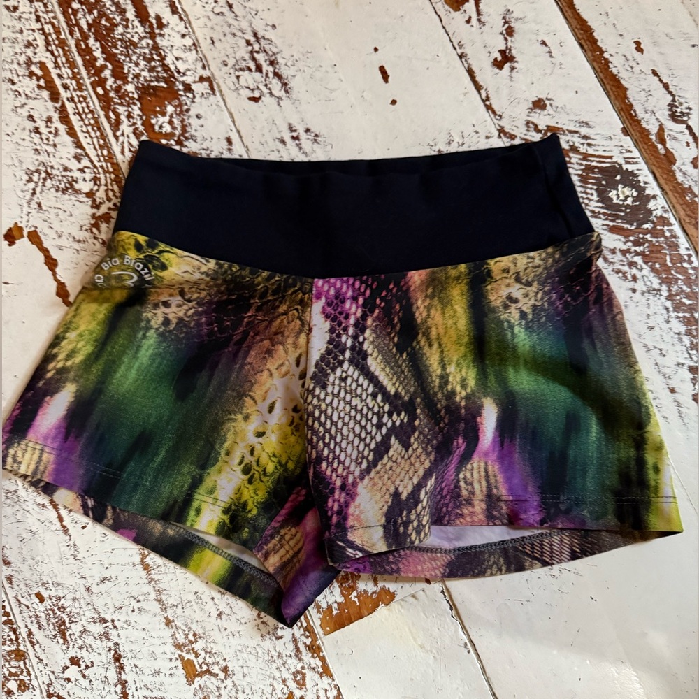 BIA BRAZIL~ WORKOUT SHORTS ~XS Multi Snake print